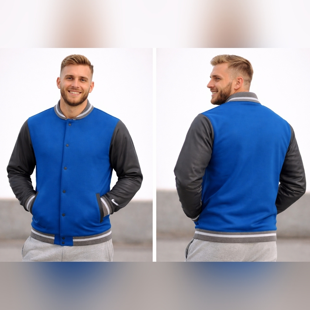 Nike Men's Team Royal Letterman Varsity Jacket Team Royale XL